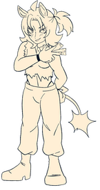 monochrome single character