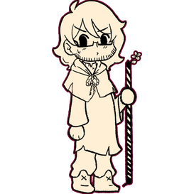 monochrome chibi